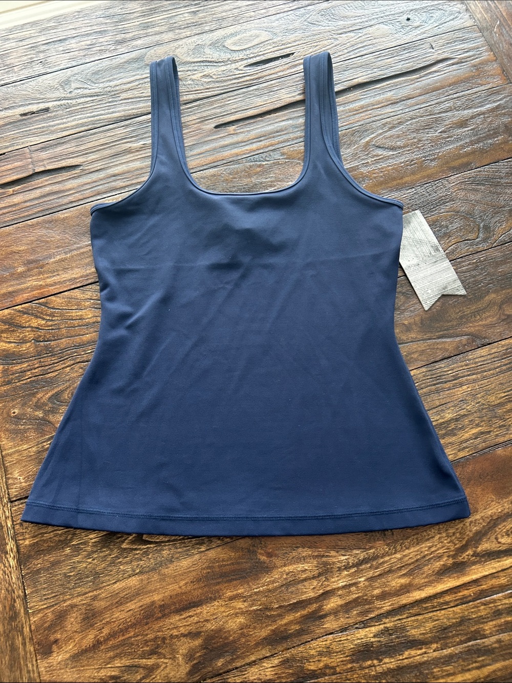 Classic Navy Scoop Tank Top
